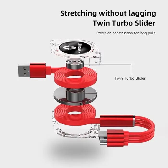 Câble de chargement Micro USB Type C 3 en 1