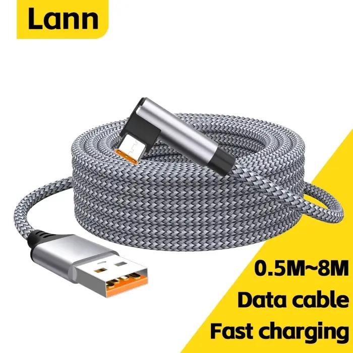 Câble de Charge rapide USB C coudé Type C 6A