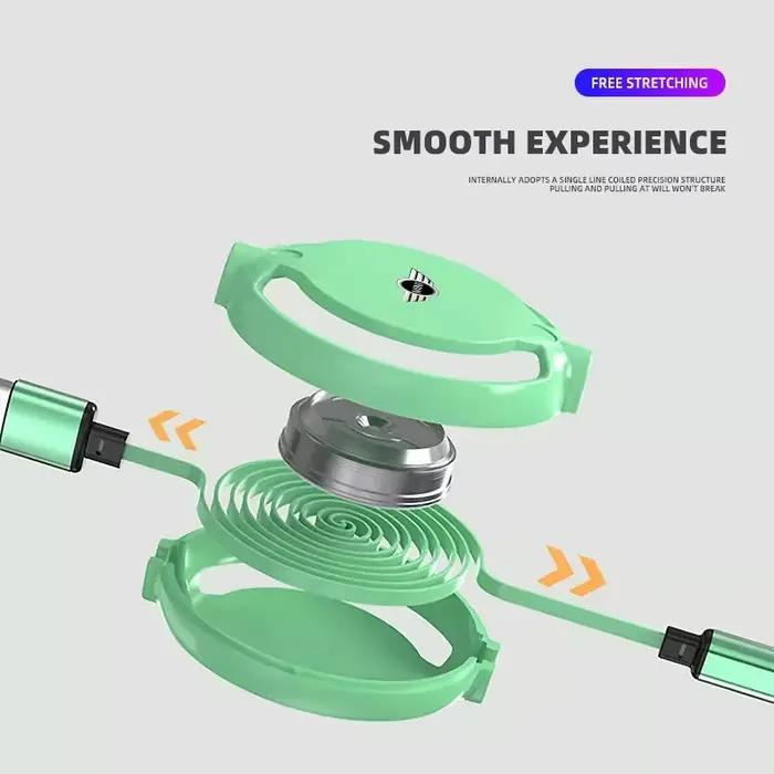 Câble de charge rapide rétractable 3 en 1