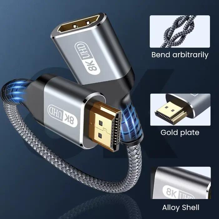 Câble d'extension HDMI 2.1 mâle vers femelle