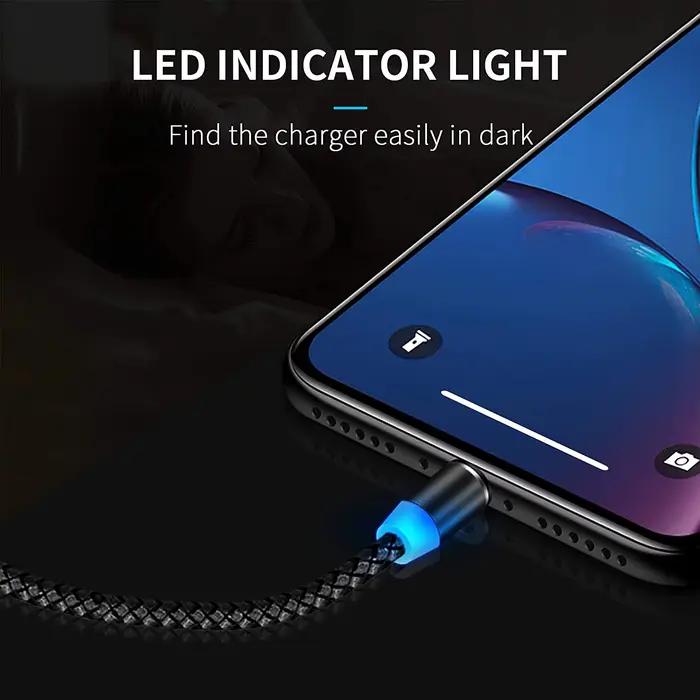 Câble magnétique de Type C Micro USB