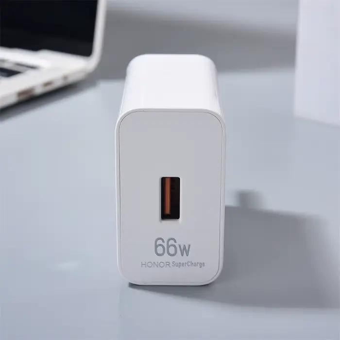 Chargeur mural rapide 66W UK Super Charge avec câble USB 6A pour Honor Magic VS3 V2 7 6 Lite