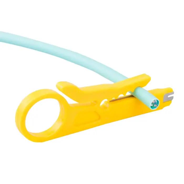 Outil de dénudage de câbles ronds réseau LAN Ethernet mini dénudeur avec Punch Down pour câblage professionnel et passionnés de networking