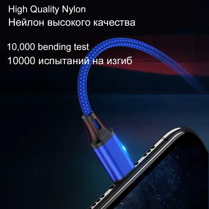 Câble USB de charge rapide pour iPhone 5 6 7 8 Plus X XS XR 11 12 13 14 Pro Max SE en tresse robuste avec des options de couleur et de longueur pour une utilisation durable et efficace