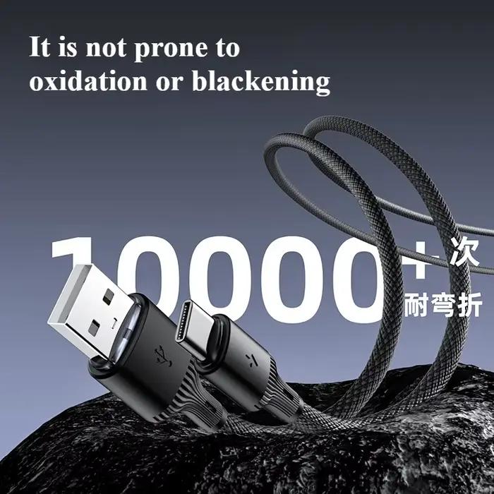Câble de chargement rapide USB Lightning tressé pour données C à C adaptable à iPhone Apple Huawei Xiaomi Redmi Samsung occasions quotidiennes et cadeaux