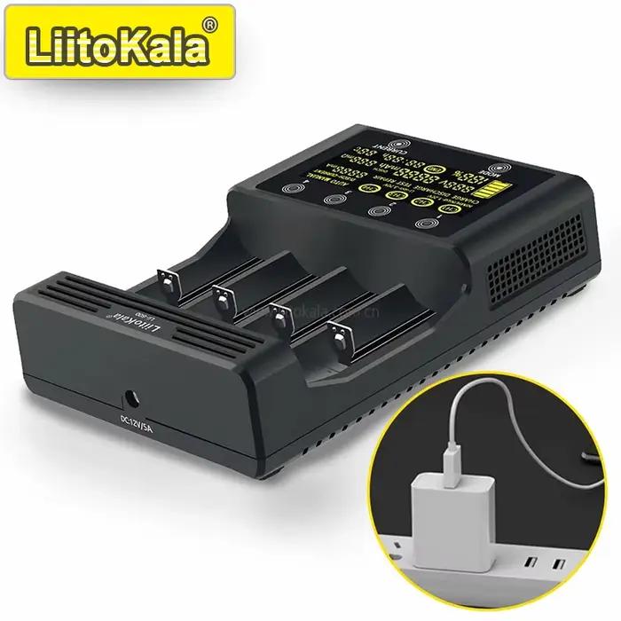 Lii-600 chargeur intelligent pour 18650/21700/26650/AA/AAA/Ni-MH/Li-ion
