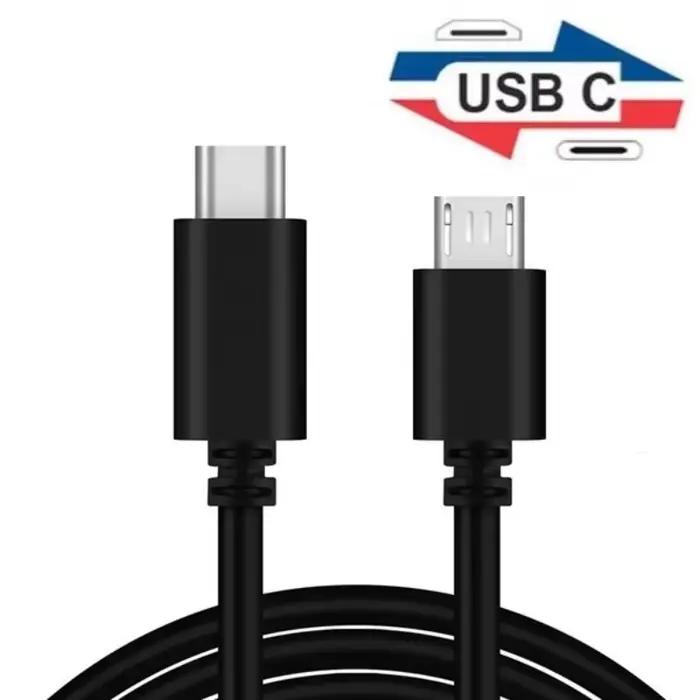 Câble adaptateur USB Type C vers Micro USB charge rapide OTG pour Samsung MacBook PS4 mâle à mâle données transfert efficace