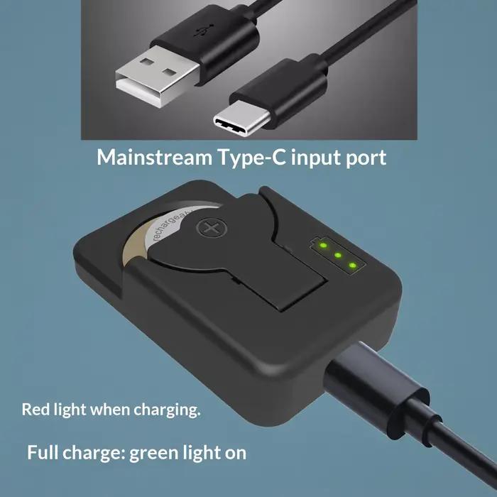 Chargeur de piles bouton avec indicateur LED