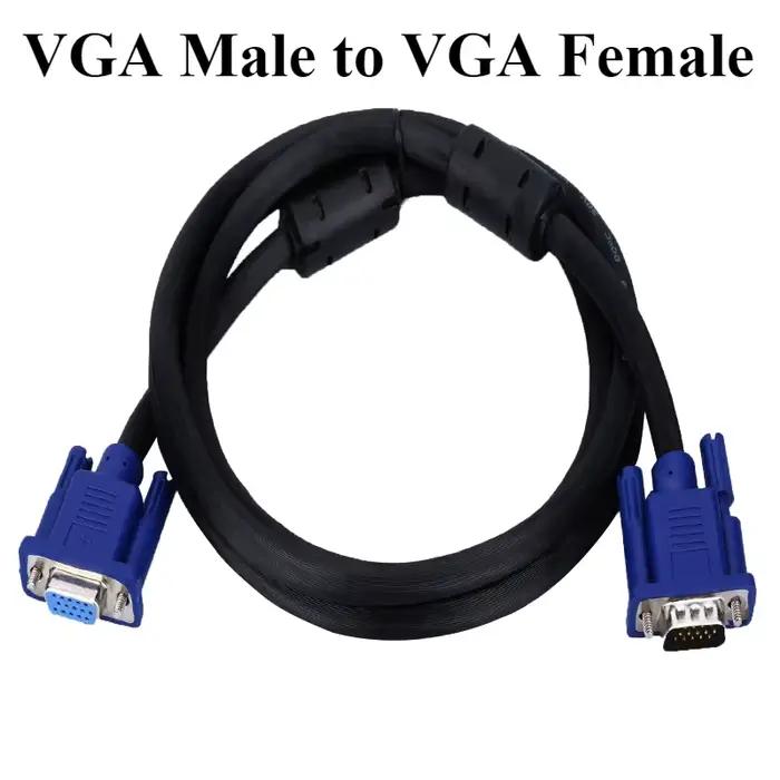 Câble VGA vers VGA 15 broches Mâle-Mâle/Femelle