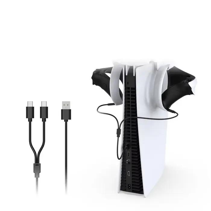 Câble de chargement Tahnuhna pour PS VR2, Switch et PS5, câble USB Type-C 2 en 1, ligne de données pour joueurs et réalité virtuelle