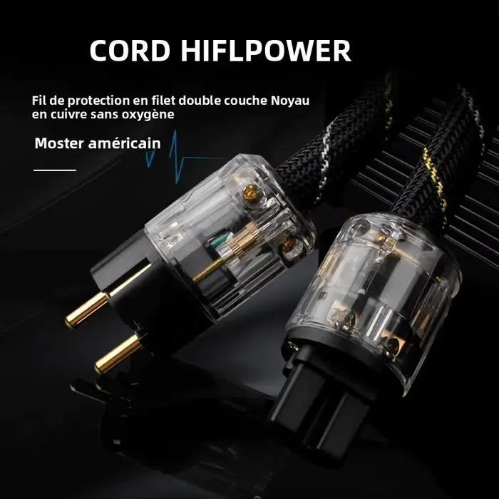 Câble d'alimentation YYAUDIO en cuivre pur haut de gamme pour système audio occasion spéciale