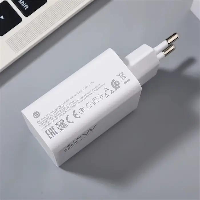 Chargeur Original Xiaomi Mi 14T 67W EU Turbo Charge Rapide Adaptateur Pour Mi 13 12 11 Ultra Redmi Note 14 13 Poco X5 X6