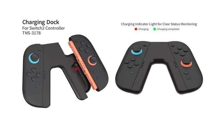 Support de charge portable pour manettes Nintendo Switch 2