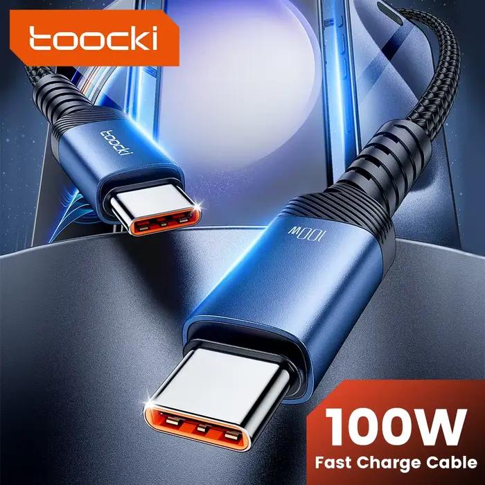 Toocki-Câble USB Type-C PD 100W