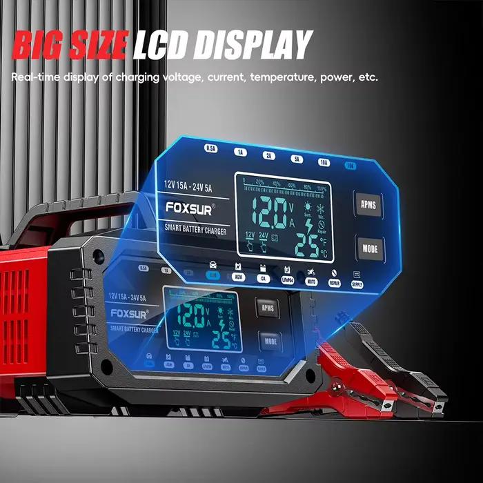 Chargeur de batterie de voiture 300W 12V/24V