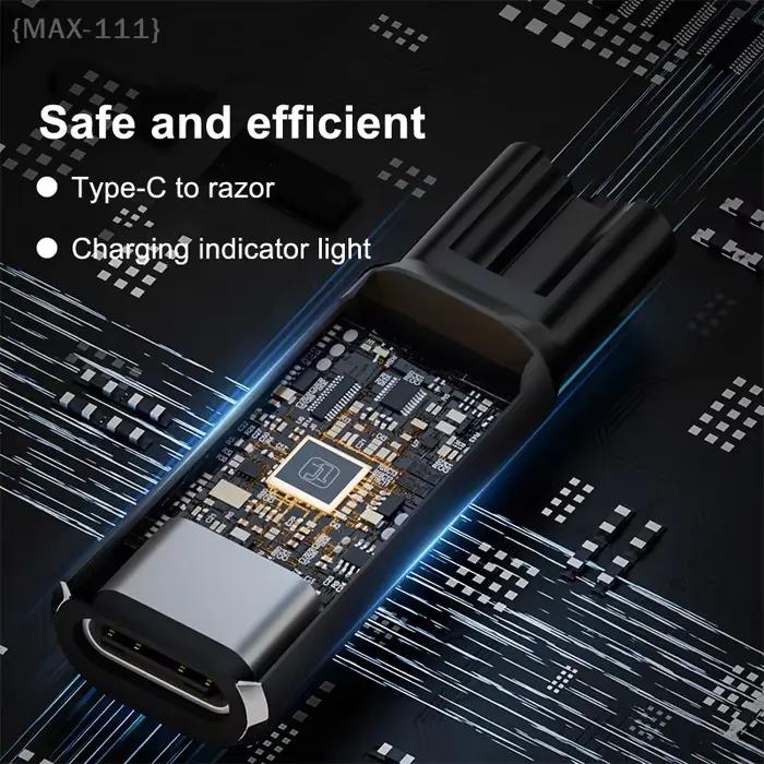 Adaptateur de chargeur USB type-c pour tondeuse Philips OneBlade