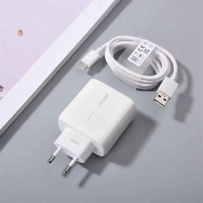 Original pour OPPO trouver X3 Pro/Lite Reno 4 5 6 Pro + chargeur 65W Super VOOC 2.0 EU