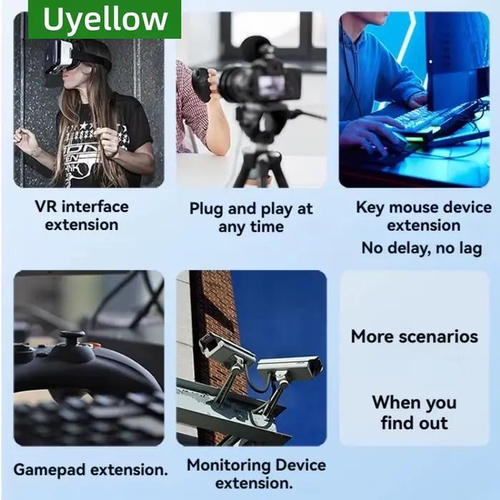 Uyellow 2.0 câble d'extension Usb 5m 10m 3m 2m 1m 50cm 8m mâle à femelle pour ordinateur portable Smart TV U disque