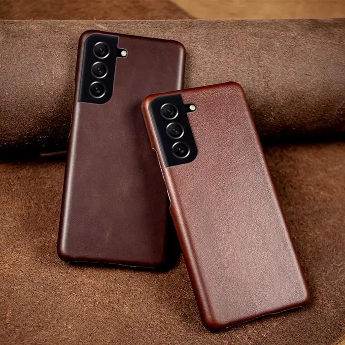 Étuis en cuir véritable faits à la main pour Samsung Galaxy S21 FE S20 S20FE 5G S20Plus