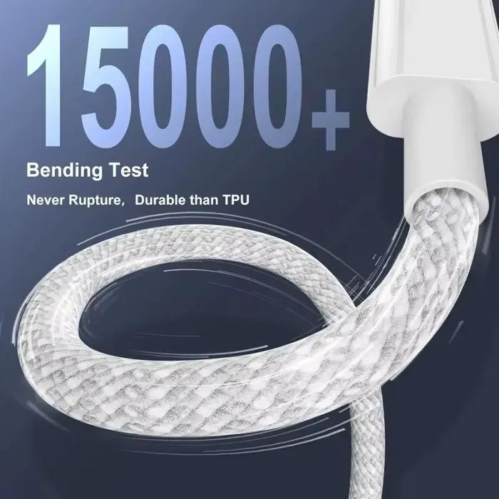3 pièces câble USB C vers USB C 100W