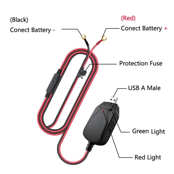 Chargeur de batterie moto 12V USB