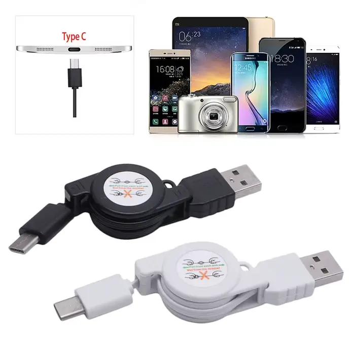 Câble chargeur rétractable USB Type C