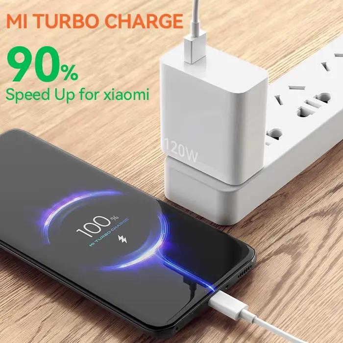 Câble de charge ultra rapide USB type C d'origine Xiaomi 6A 120W