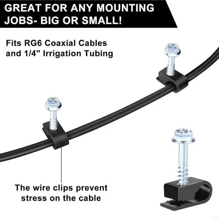 Clips gestion câbles Type C