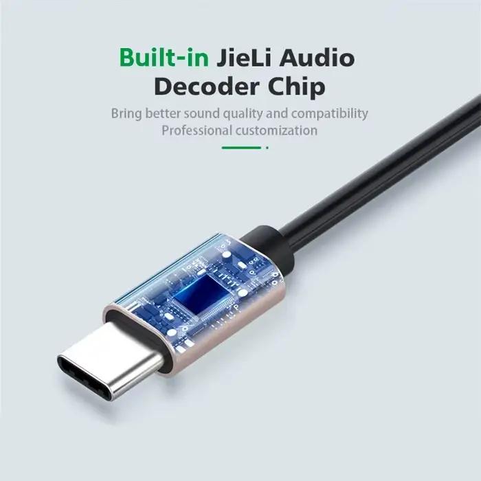 Adaptateur de câble Audio USB C vers Jack AUX 3.5mm pour Casque et Haut-parleur Compatible avec Smartphone Ordinateur iPod MP3 MP4 Occasions Spéciales