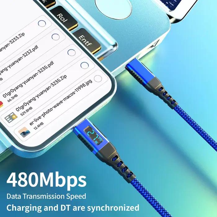 Câble USB C vers Lightning 6FT [certifié MFi] 27W pour iPhone
