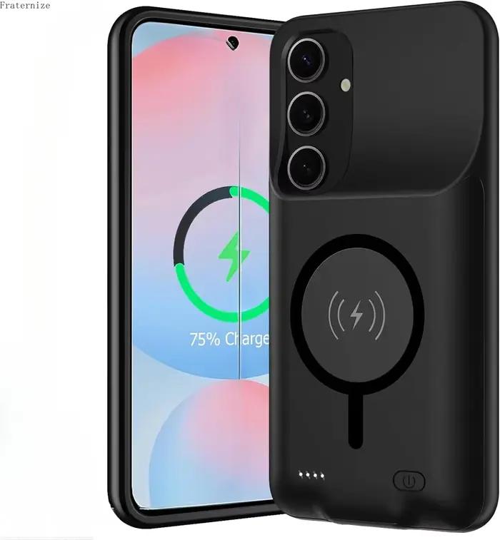 Étui de chargeur de batterie magnétique sans fil pour Samsung Galaxy S25 Ultra/S25 +/S25