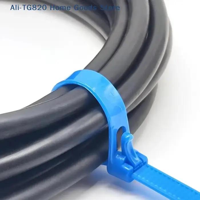 [TG820] 100 attaches-câbles détachables en plastique coloré