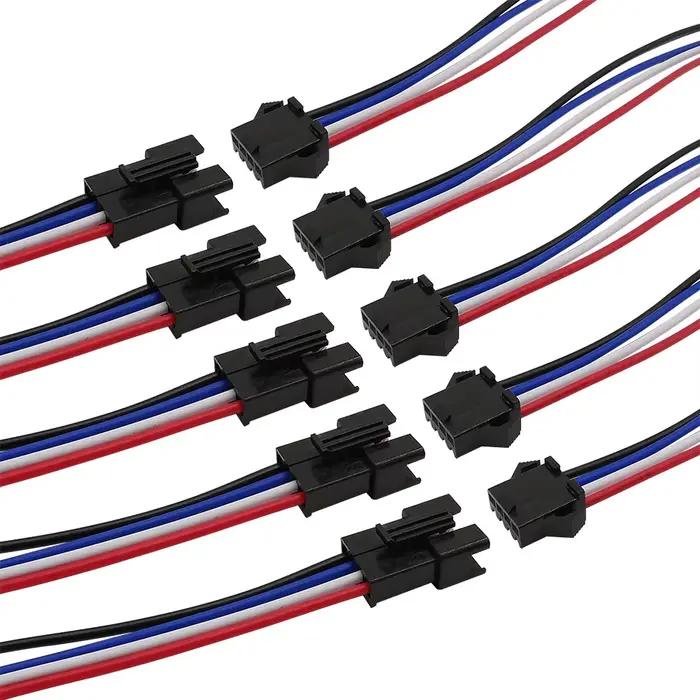 5 paires JST SM 2P 3P 4P 5P 6 broches mâle femelle prise câble connecteur LED bande DC