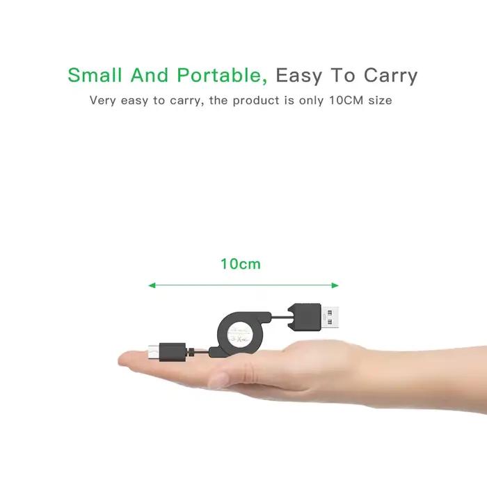 Câble à ressort de charge rapide USB Type C