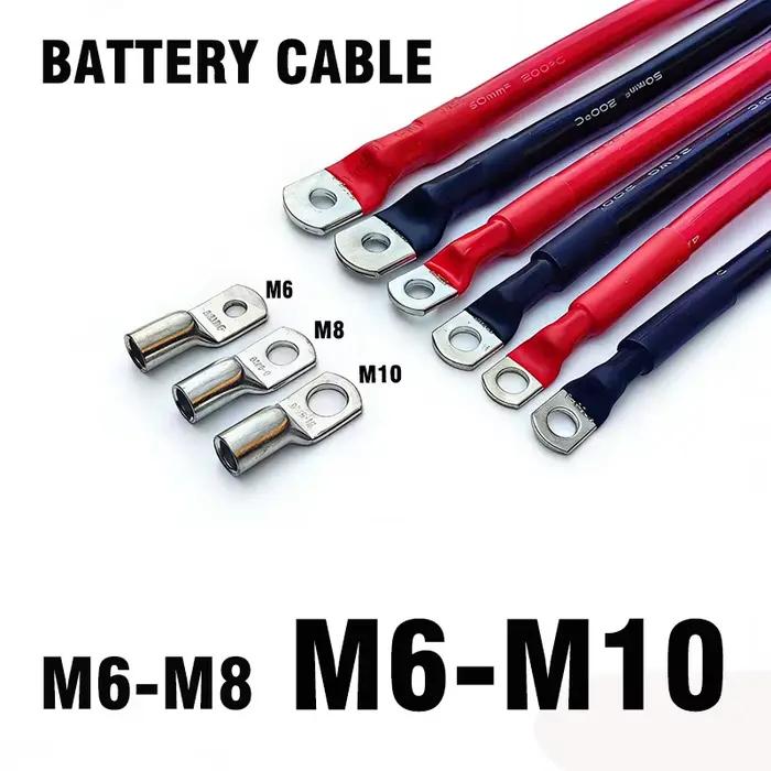 Câbles de démarrage M6-M8 M6-M10 pour batterie de voiture