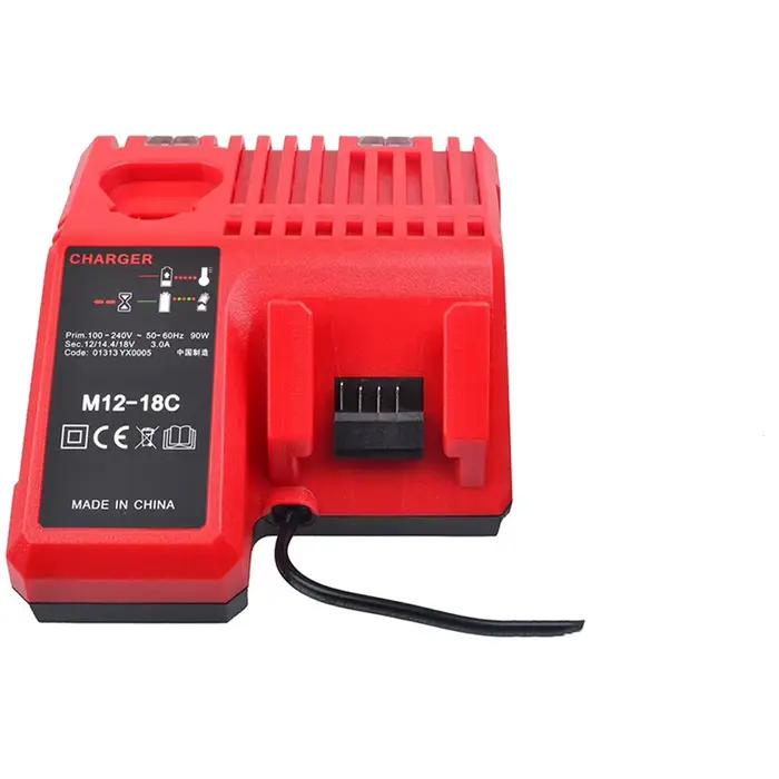 Chargeur de batterie Li-ion m--12-18C pour Milwaukee 12 V 14.4V 18V C1418C 48-11-1815/1828/1840