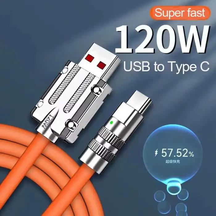 Câble USB C coudé rotatif à 180 degrés 120W 6A