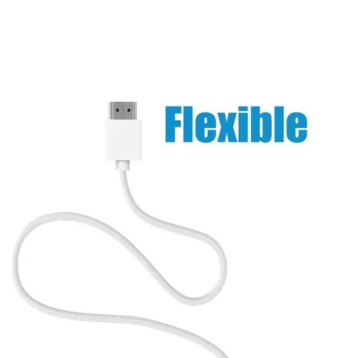 Câble HDMI court 4K blanc