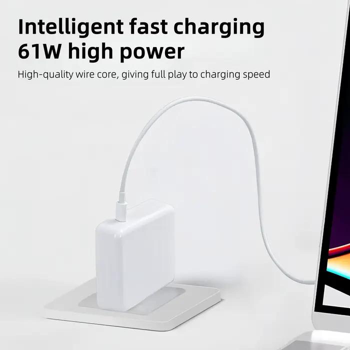 Macook 30W USB C adaptateur secteur pour Macbook Air A1932 A2681 A1534 M1 M2 iPad 2020 2021 2022 iPhone 15 Pro Max PD chargeur intelligent