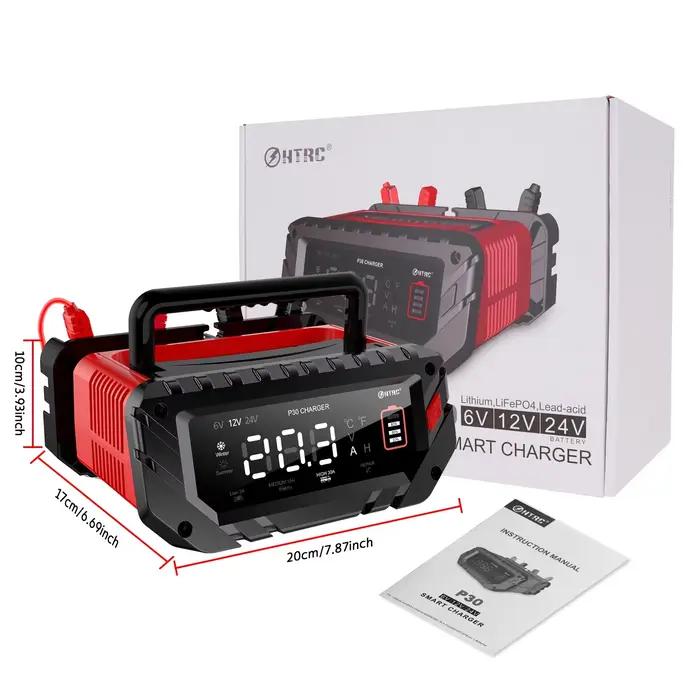 Chargeur de batterie de voiture intelligent 12V/30A 24V/16A 6V/10A pour la réparation