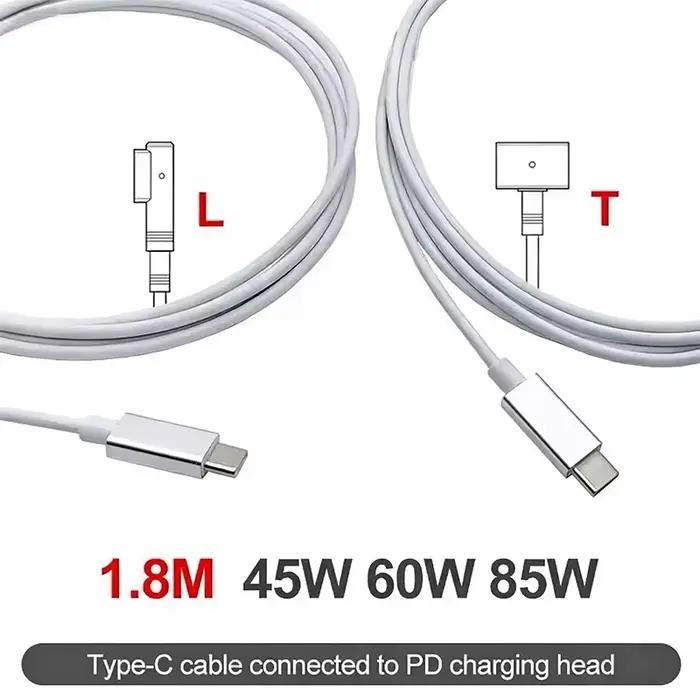 Nouveau chargeur pour ordinateur portable pour Macbook Pro Air Adaptateur mag 1 mag 2 45W 60W 85W A1278 A1286 A1465 A1466 A1425 A1502 A1398 Câble USB-C