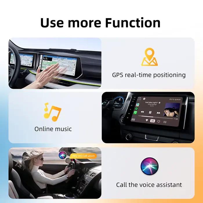 Boîtier/adaptateur sans fil Android Auto CarPlay