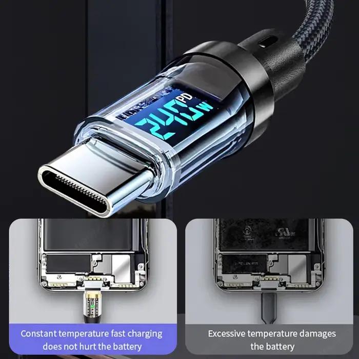 Câble de charge rapide de Type C 240W