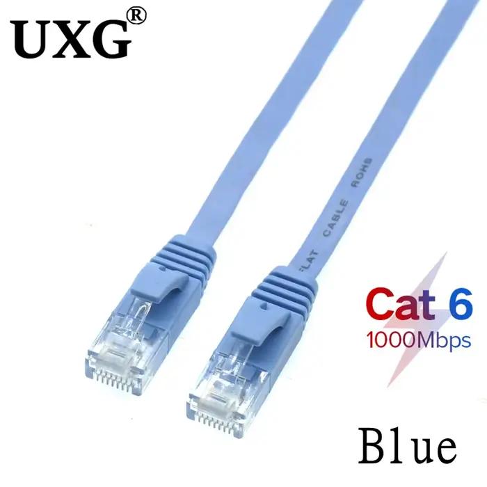 10pack 20cm 50cm 1m 3ft 2m 3m 5m 10m 20m 30m 40m 50m câble CAT6 plat UTP Ethernet