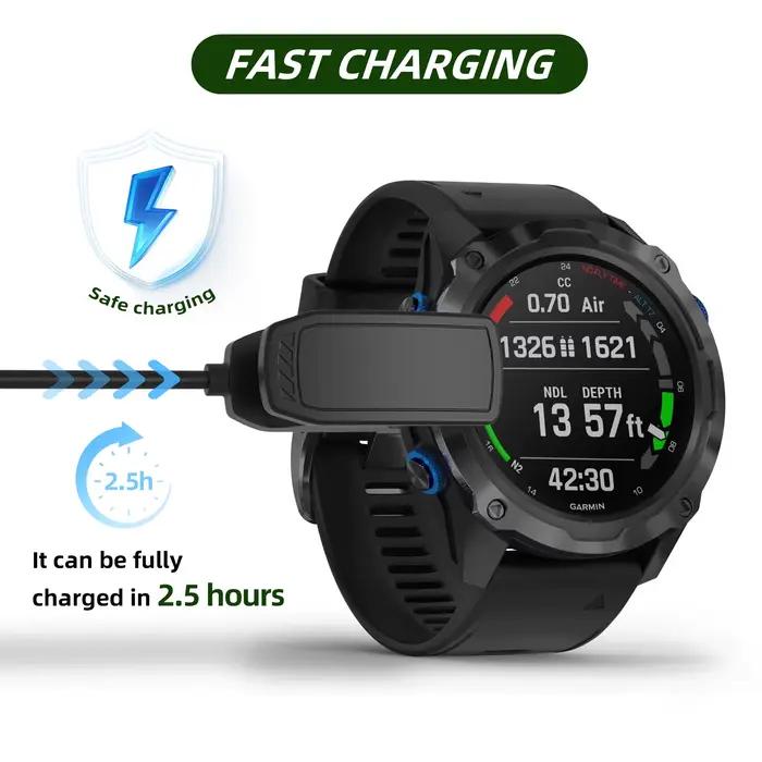 Chargeur de remplacement pour montres Garmin Descent Mk1 Mk2 Mk2i Mk2S Mk3i X50i G1 G2 occasion sportive professionnel portatif