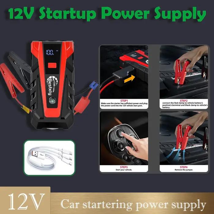 Démarreur de batterie portable 12V 3000A pour voiture