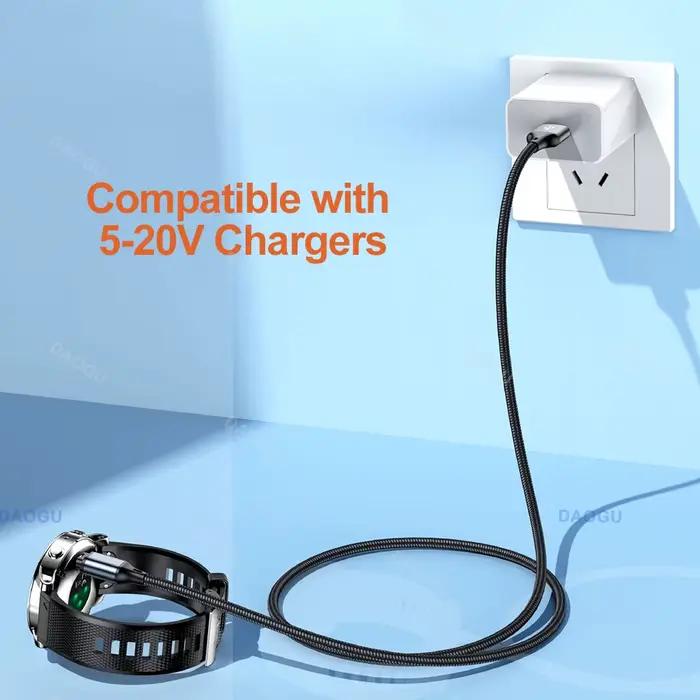 Câble de charge et données USB 1.2m pour Garmin Forerunner 945 935 Fenix 8 7 7S 6 6S 5 Plus Vivofit 3 Venu 2 Occasions Spéciales
