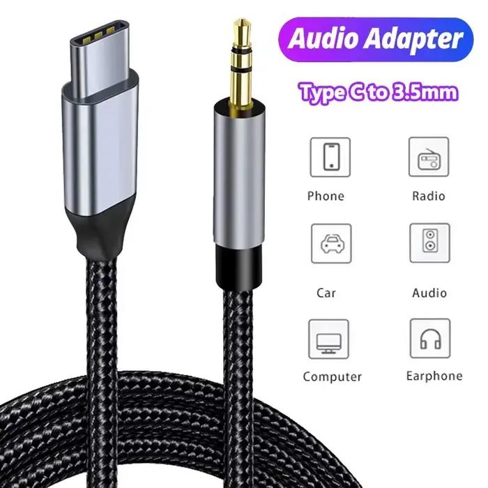 Câble audio AUX Type-C USB C vers prise jack 3