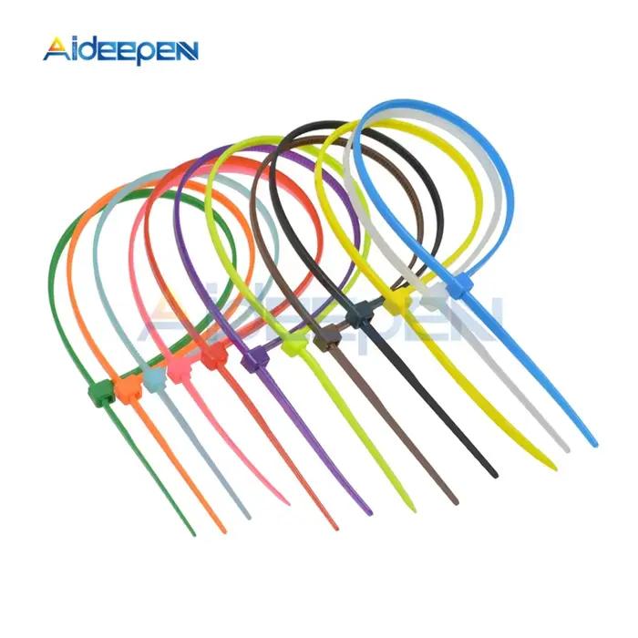 Lot de 100 attaches-câbles en plastique antidérapantes de 2