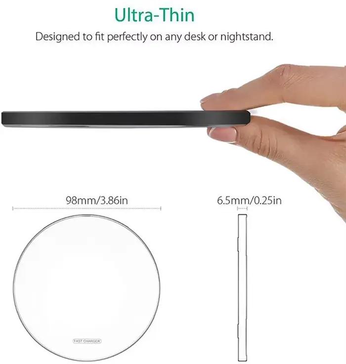 Chargeur sans fil à induction rapide Type C pour iPhone 17 16 14 13 12 Pro XS X XR 8 et Samsung S22 S21 S20 Xiaomi